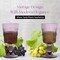 American Atelier Vintage Beaded Wine Glasses, Set of 4, 9 Oz Capacity - Purple
